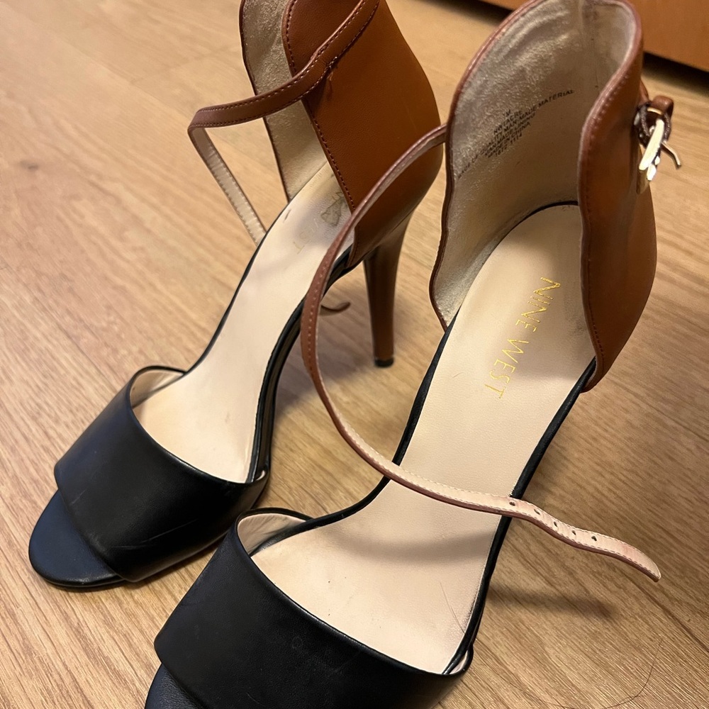 Nine West heals. Black and brown, size 7.